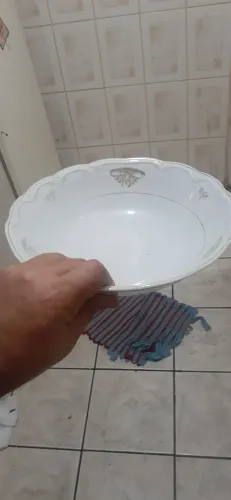 Vasilha de salada ceramica importada linda aceito oferta
