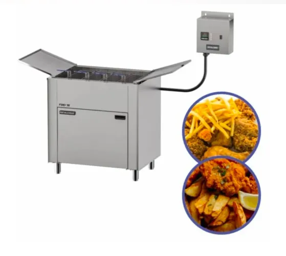 FRITADEIRA ELÉTRICA METALCUBAS FOEI-75 ZONA FRIA DE ÓLEO