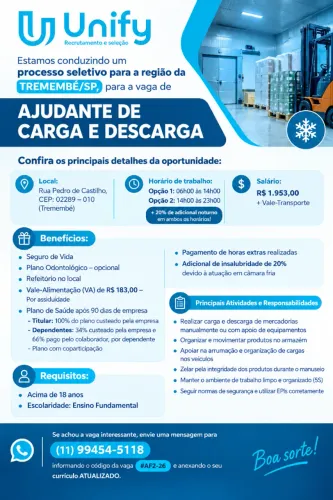 Ajudante de Carga e Descarga
