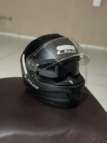 Capacete Ls2 Stream II FF808 Preto Fosco (60)