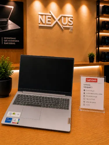Notebook Lenovo IdeaPad 1 - Core i5 | 12º geração | 500GB SSD | 8GB DDR4 | 15,6''| Iris Xe