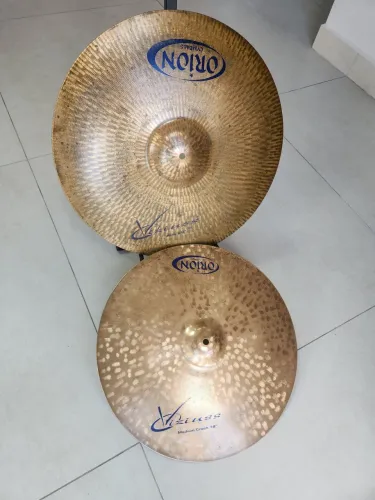 Crash 18 e Ride 20 Orion Viziuss ( ñ zildjian sabian paiste turkish istanbul diril k )
