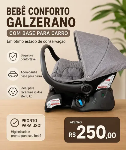 Bebe conforto da Galzerano com a base pra carros