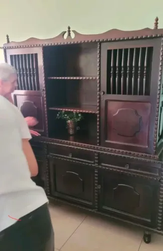 Estante de madeira antiguidade 