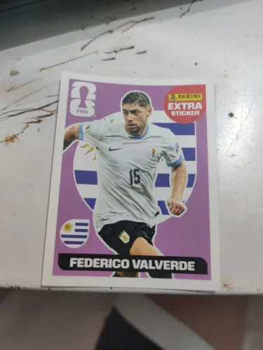 Figurinha Valverde extra Sticker roxa
