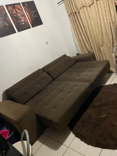 Sofá retrátil vira cama (entrego com taxa)