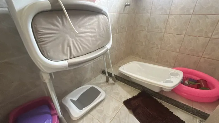 Banheira Galzerano com suporte e trocador