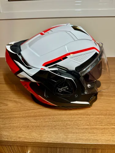 Capacete LS2 Advant X Escamoteável , 58 + Par de Intercomunicadores EJEAS E6 - Semi Novo