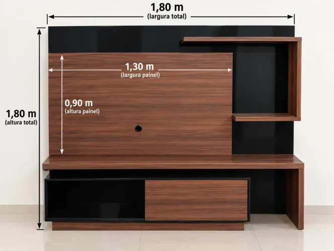 Rack painel para televisão