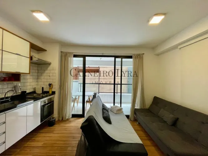 Lindo apartamento novo mobiliado à venda no Roof Gardens da rua Bela Cintra com 38m²