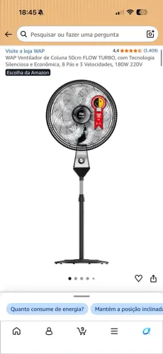 Ventilador de coluna WAP 220v