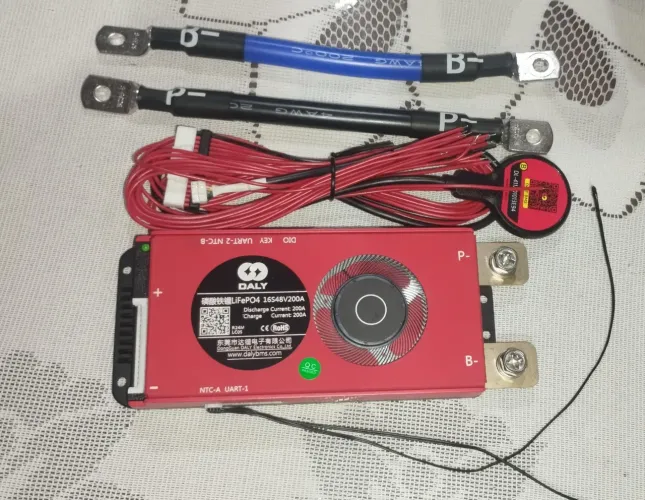 DALY BMS 48V 16S 200 LiFePO4 - Placa de proteção de bateria Bluetooth inteligente