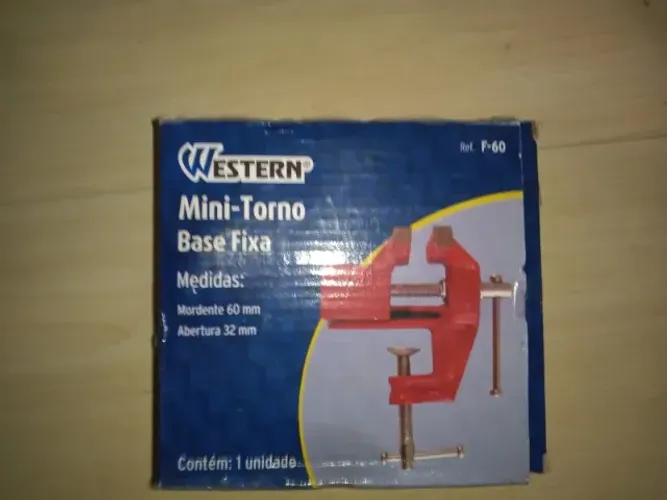 Mini Torno Base Fixa 60mm Western
