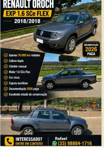Renault Duster Oroch Express 1.6 Flex 16V Mec. 2018