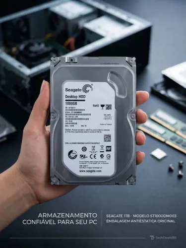 HD Seagate 1TB 3.5" SATA III 7200RPM (ST1000DM003) - Testado e 100% Saudável
