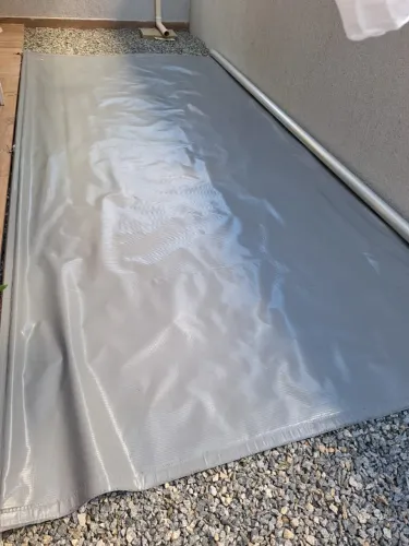 Toldo de lona retrátil