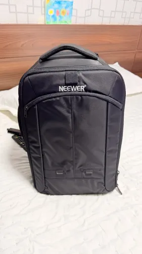 Mala e Mochila de Rodinhas 2 em 1 para Fotógrafo Neewer NW3300-G (Preto/Cinza) EXCLUSIVA