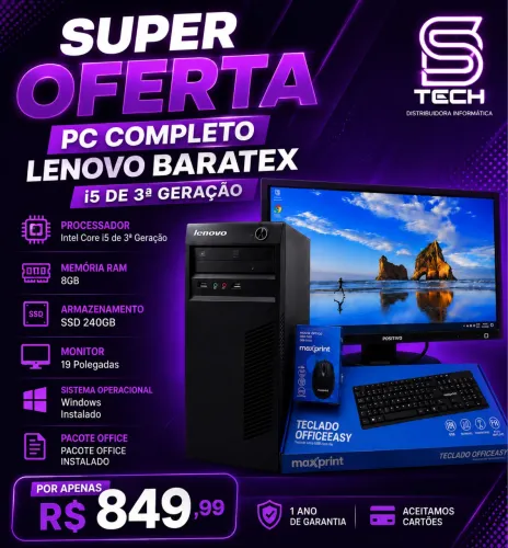Computador completo i5 Lenovo