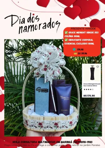 Presente Hinode Grace midnight dia dos namorados 