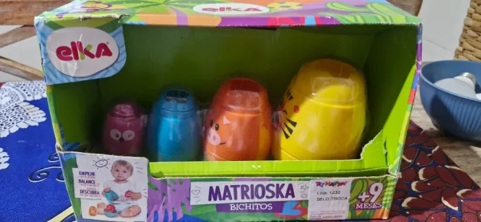Brinquedo Matrioska Bichitos Animais Elka Brinquedos
