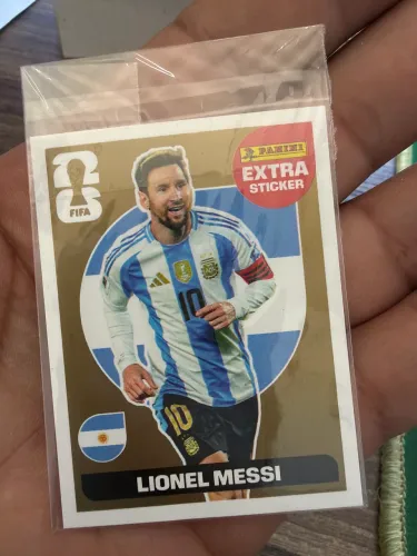 Figurinha Ouro Lionel Messi Extra