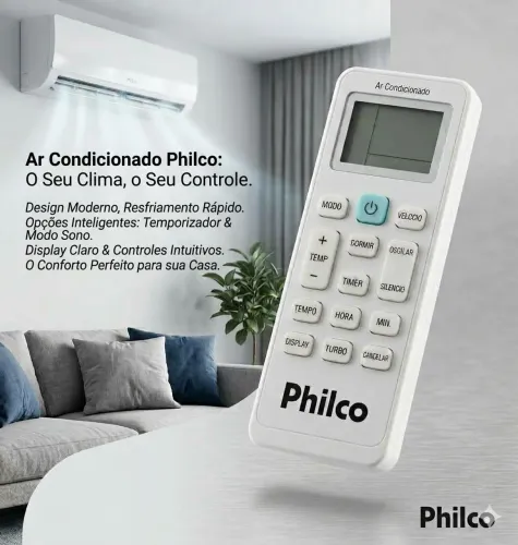 Controle remoto Philco b azul