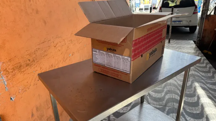 Caixa resistente de papelão para mudança