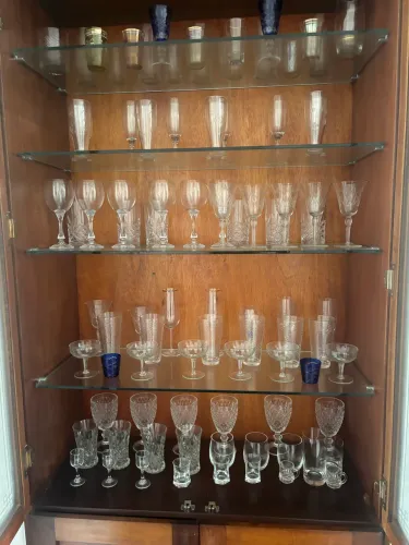 Taças e copos de cristal