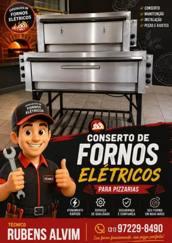 Manutenção em fornos elétrico e só chamar no WhatsApp *