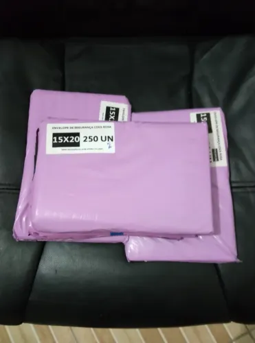 Envelope de Plástico Segurança Coex Rosa 15x20