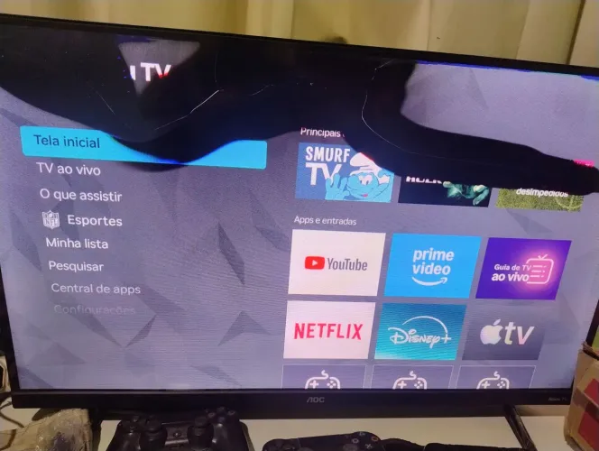 Smart TV com defeito
