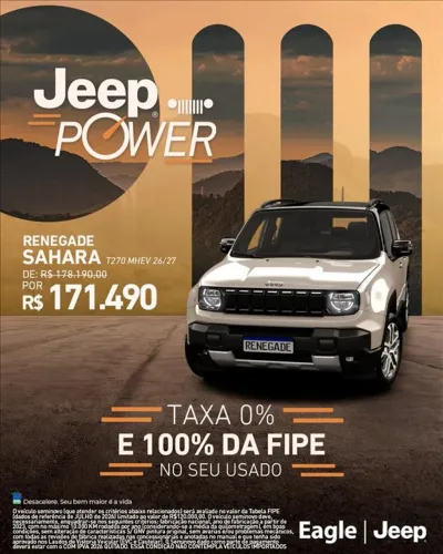 Jeep Renegade Sahara T270 1.3 Turbo 4x2 Aut. 2027
