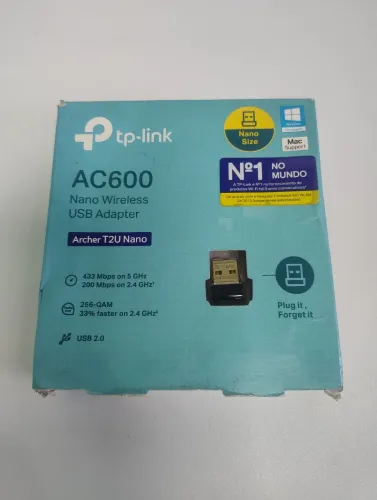 Adaptador nano wi-fi wireless ac600 tô link original novo