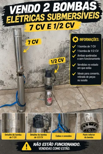 VENDO BOMBAS ELÉTRICAS