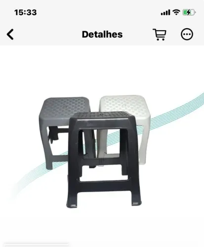 Banqueta Preta 150kg