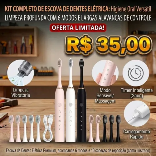 Kit escova elétrica