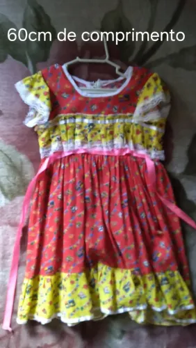 Vestido infantil festa junina 