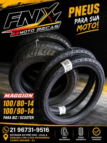 Pneu Maggion Scooter e Biz Campo Grande RJ