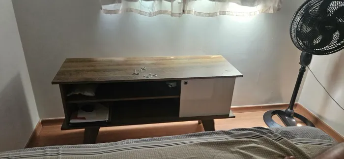 Rack Bancada Para Tv 60 Polegadas Cor madeira/ Branco