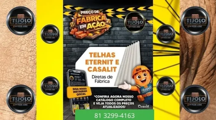 telha fibrocimento 5mm entrega rápida 