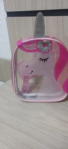 Mochila pequena Unicornio transparente