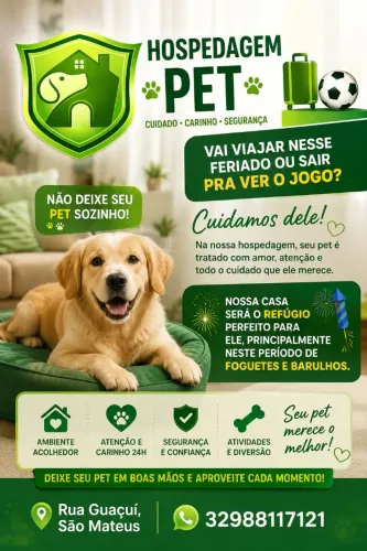 Hospedagem domiciliar pet