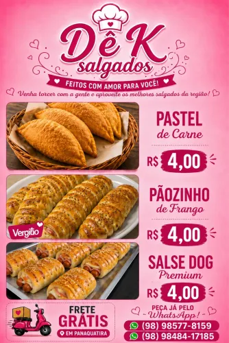 ? Salgados Assados Caseiros - Feitos na Hora!