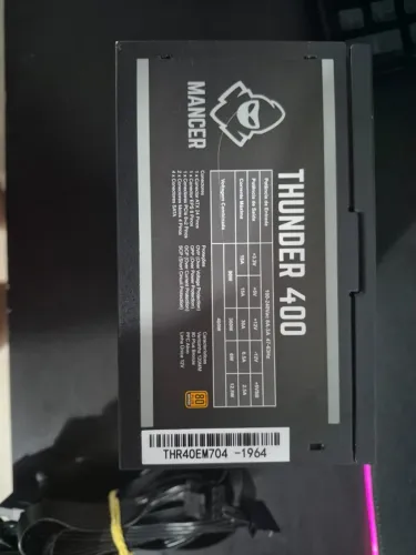 Fonte 400w + 80 plus