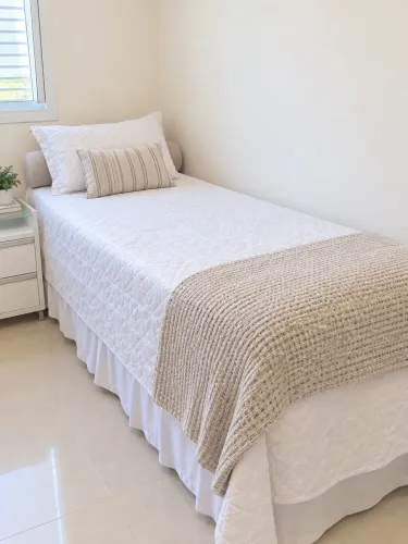 Cama box de solteiro + colchão