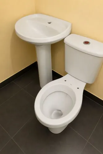 Conjunto sanitário acoplado completo Branco e conjunto sanitário Deca estado de novo