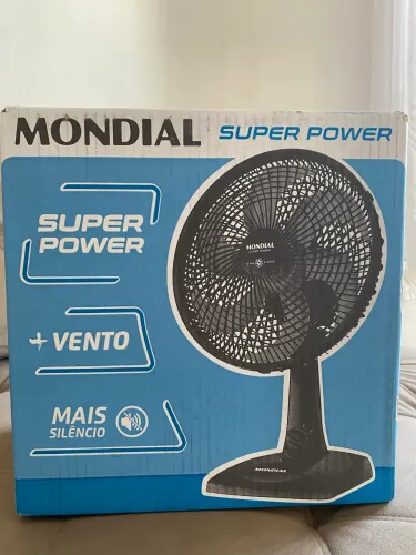 Ventilador Mondial 30cm 6 Pás 3 Velocidades - Novo