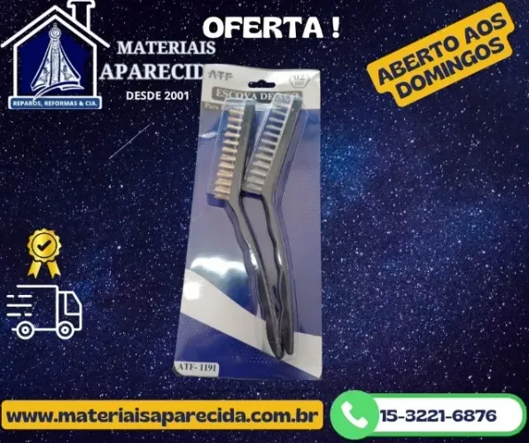 Jogo Escova Aco 2pcs ATF 1191