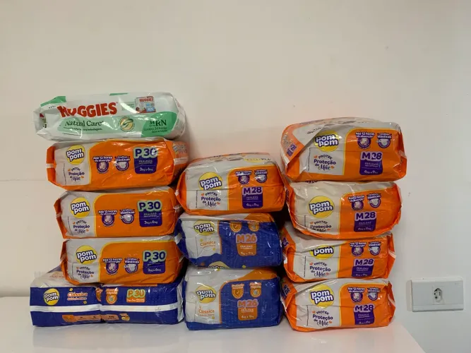 KIT FRALDAS VARIADAS NOVAS E LACRADAS 346 FRALDAS