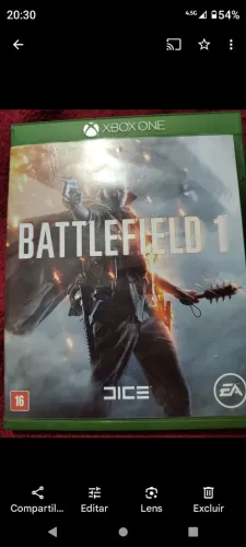 Battlefield 1 Xbox One Mídia física